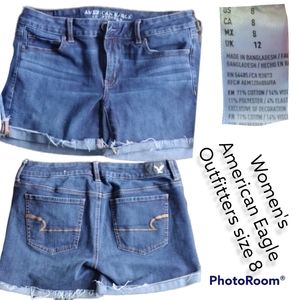 Womens American Eagle jean shorts size 8
